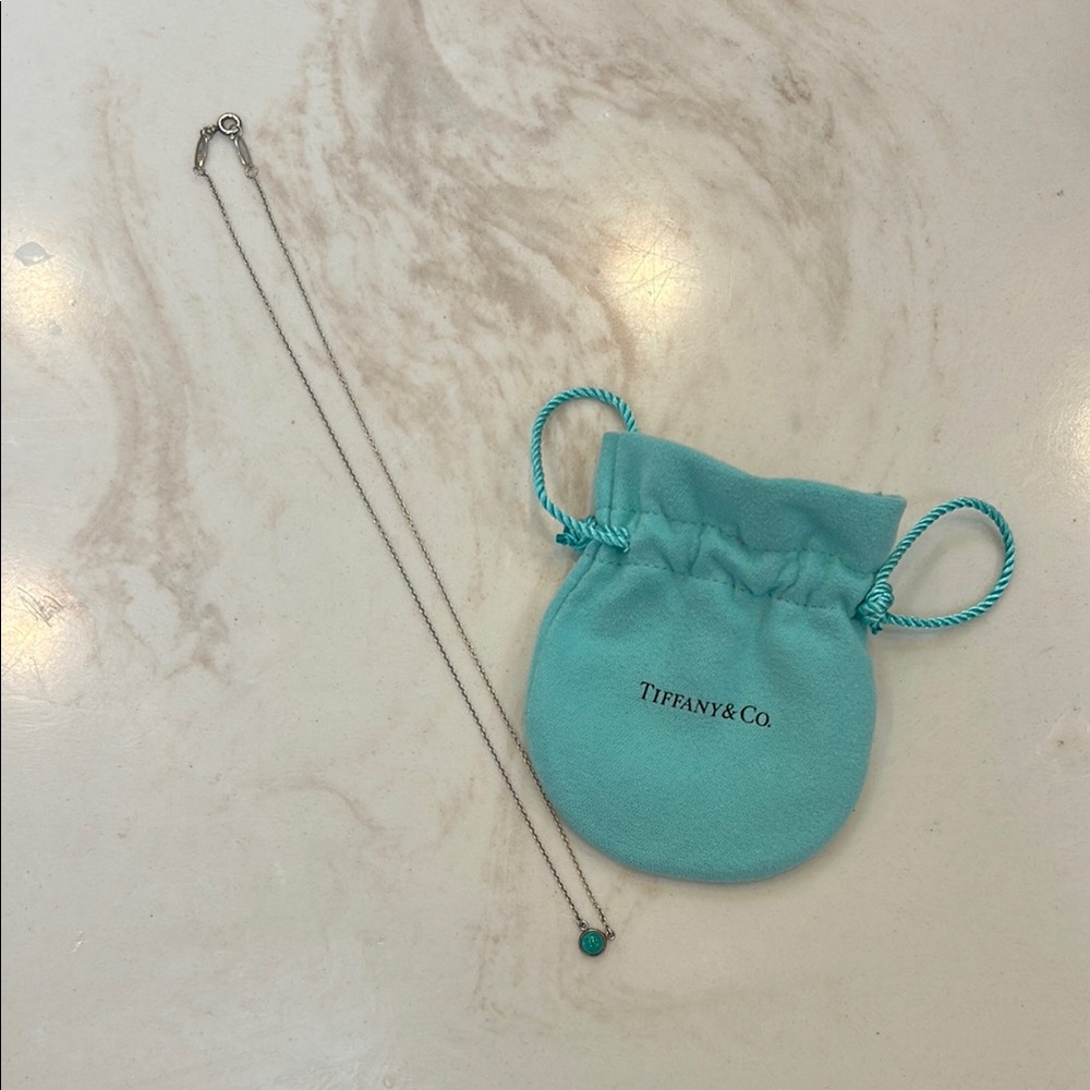 Tiffany & Co. Silver Necklace with turquoise Pendant